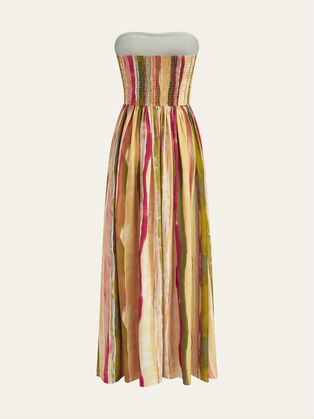 Commense Striped Strapless Maxi Dress - Picture 3 of 3